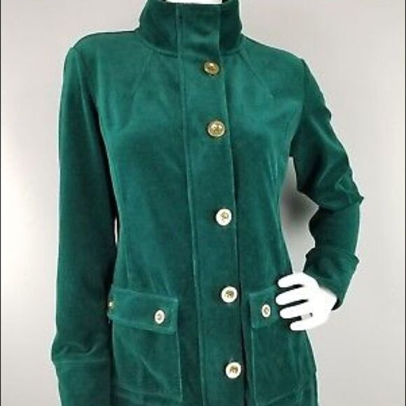 Green Velour Jacket - Picture 1 of 7